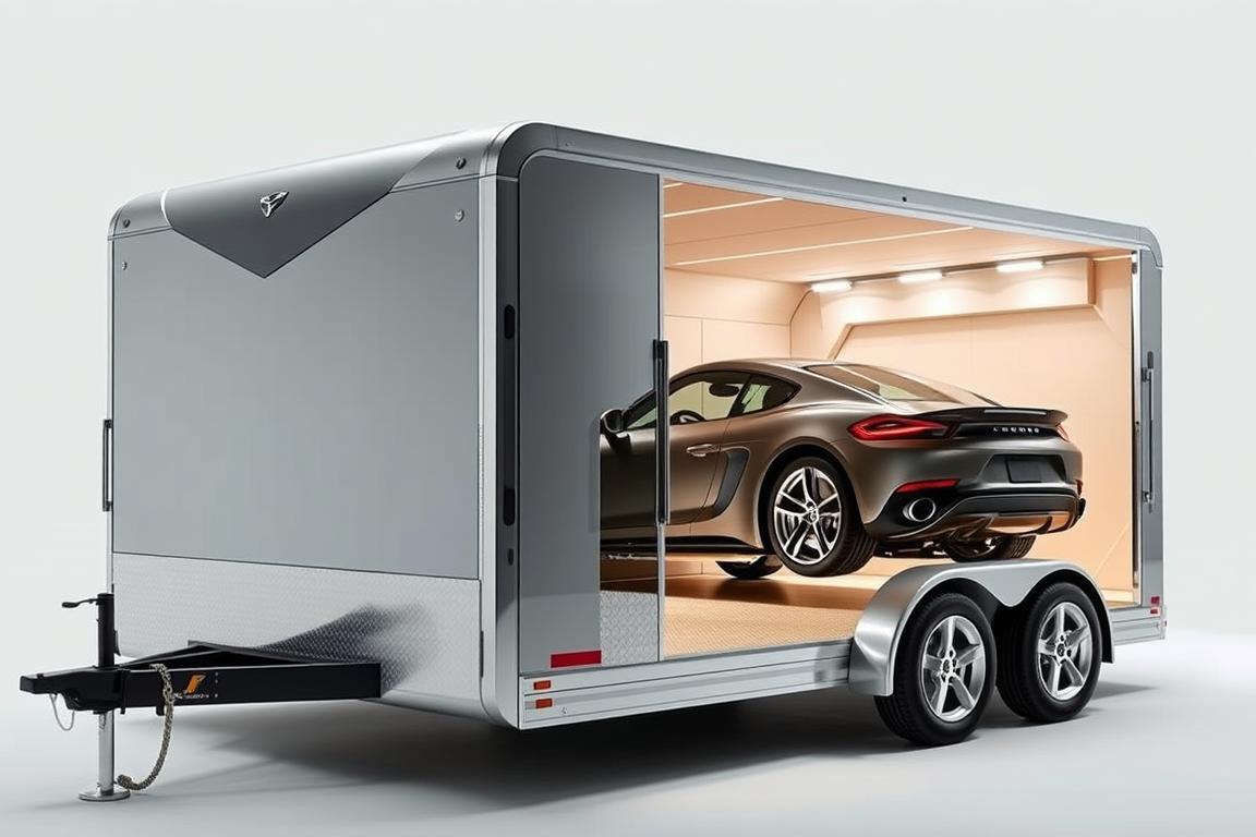 2 car hauler enclosed trailer 2 car hauler enclosed trailer