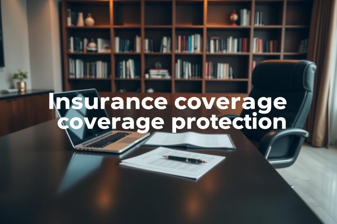 A serene office interior with a large desk, a comfortable leather chair, and a bookshelf in the background. On the desk, a laptop, a pen, and various documents are neatly arranged, conveying a sense of professionalism and attention to detail. Soft, warm lighting illuminates the scene, creating a welcoming and trustworthy atmosphere. The overall composition suggests a secure, reliable, and well-protected environment, reflecting the concept of "insurance coverage protection" for the car shipping service. A serene office interior with a large desk, a comfortable leather chair, and a bookshelf in the background. On the desk, a laptop, a pen, and various documents are neatly arranged, conveying a sense of professionalism and attention to detail. Soft, warm lighting illuminates the scene, creating a welcoming and trustworthy atmosphere. The overall composition suggests a secure, reliable, and well-protected environment, reflecting the concept of "insurance coverage protection" for the car shipping service.