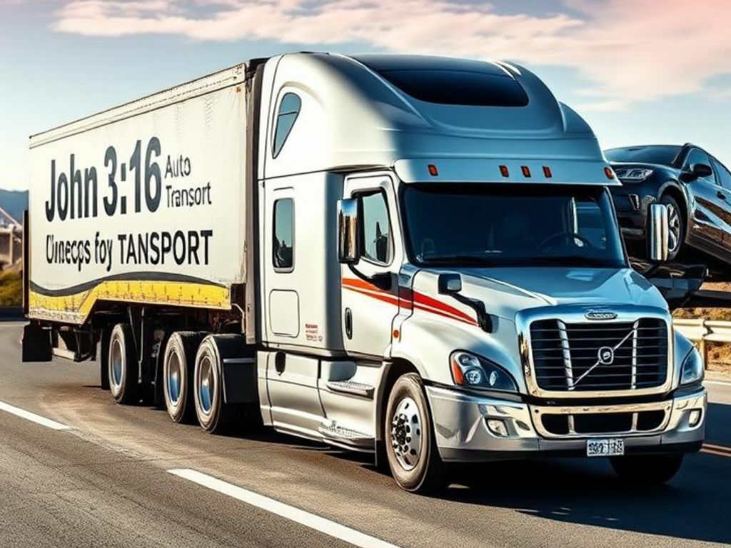 John 3:16 Transport car carrier delivering vehicles in New York with professional service John 3:16 Transport car carrier delivering vehicles in New York with professional service