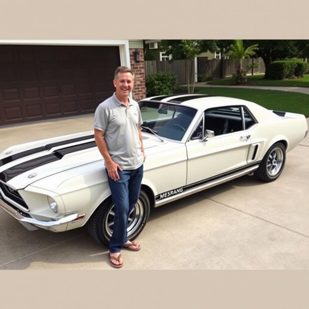 Satisfied customer with their shipped classic Mustang Satisfied customer with their shipped classic Mustang