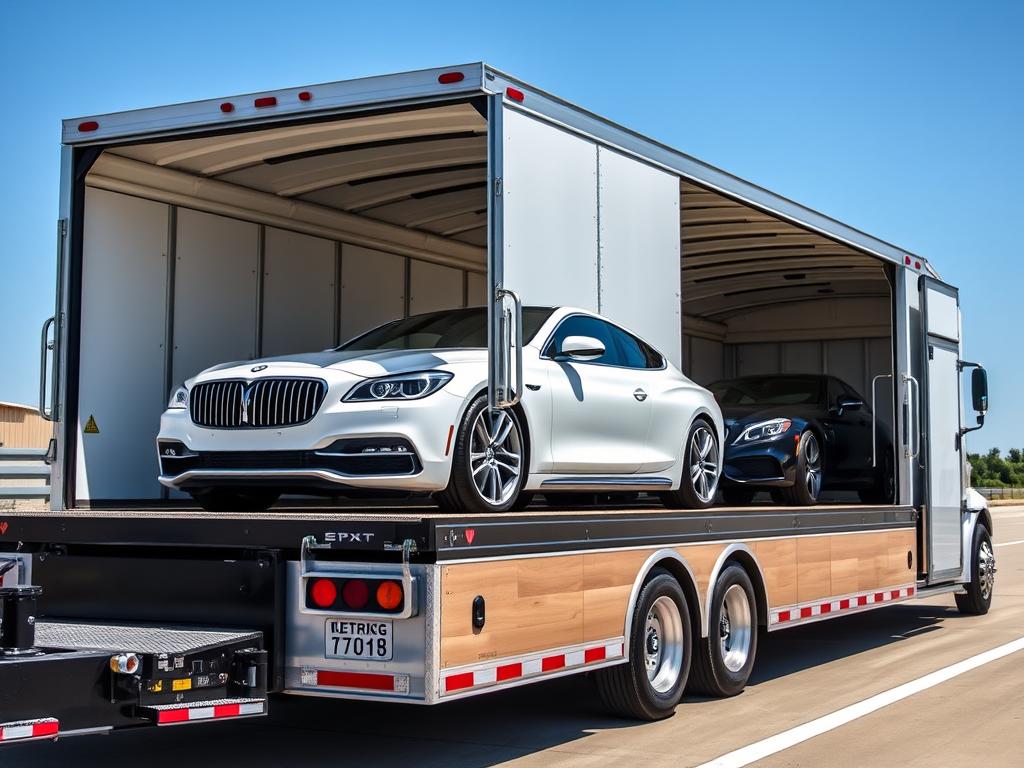 Enclosed car carrier providing premium protection for luxury vehicles in Arkansas Enclosed car carrier providing premium protection for luxury vehicles in Arkansas