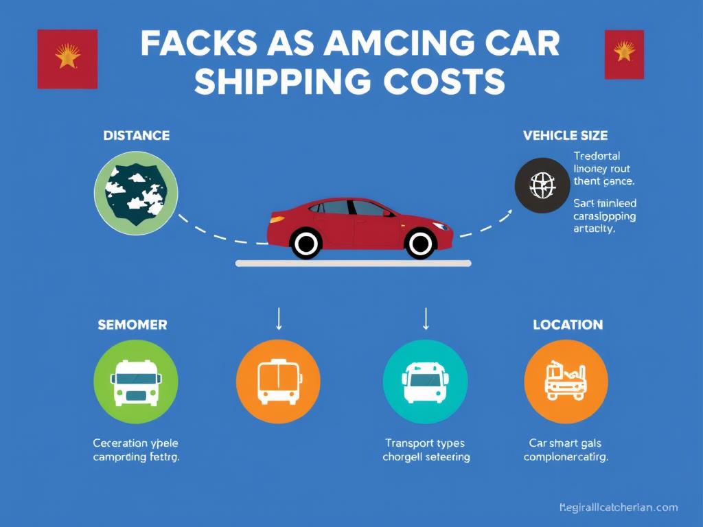 Factors affecting Arizona car shipping costs visualization Factors affecting Arizona car shipping costs visualization